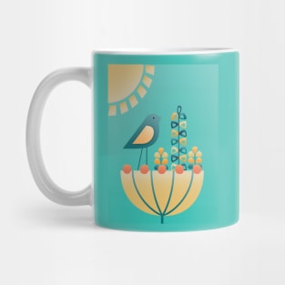 Bird and Flower Mug